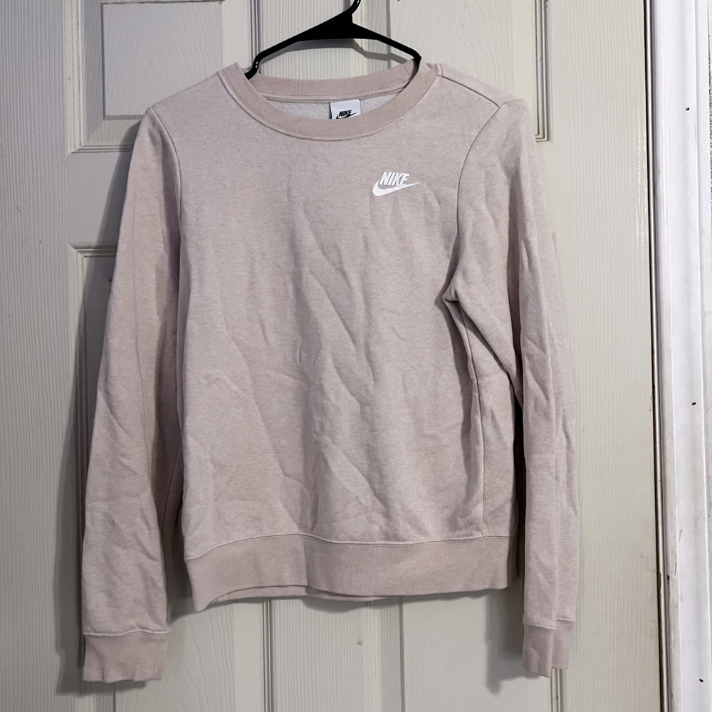 Nike light pink crewneck